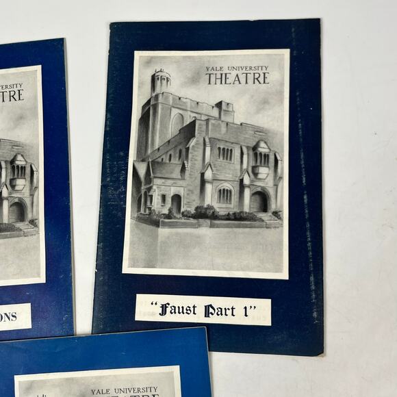 Lot Of 3 Vintage Yale University Theatre Programs Pink Pigeon Myrmidons Faute - Picture 3 of 9